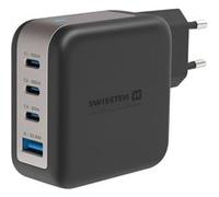 Chargeur Secteur GaN 100W avec 3x USB-C + USB Charge Rapide Compact Noir