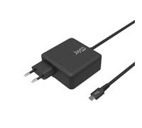 Chargeur Secteur GaN 100W Ultra Rapide - USB-C PD & PPS - Câble Tressé 2m Intégré - Compatible MacBook Pro/Air, iPad Pro, iPhone 17/16 série, Samsung Galaxy S26/S25 série, PC Dell /HP /Lenovo - Noir