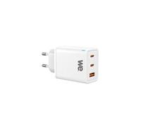 WE Chargeur Secteur GaN 2 Ports USB-C 1 Port USB - 65W - Coloris Blanc