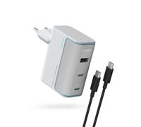 Chargeur Secteur GaN 2x USB-C 1x USB-A 100W Cuktech AD1003EU + Câble USB-C - Blanc