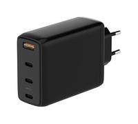 : Chargeur secteur GaN 4 ports USB-A / USB-C 120 W - noir