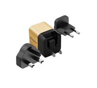 Chargeur Secteur GaN 4A USB-C 20W Multiprise EU / UK / US Noir / Or