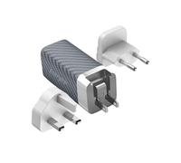 Chargeur Secteur GaN 5A USB et USB-C 65W Multiprise EU / UK / US Blanc / Gris