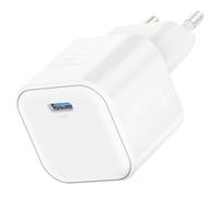 Chargeur Secteur GaN avec Port USB-C Compact Power Delivery 20W Swissten Blanc