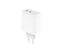 Chargeur Secteur GAN Double Connecteur USB-C 40W Blanc / Bleu