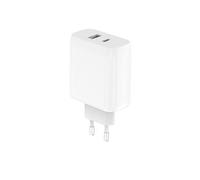 Chargeur Secteur GAN Double Connecteur USB-C 45W - USB-A 12W Blanc
