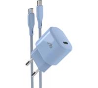 Chargeur secteur GaN T'nB 1x USB-C 30W (Bleu)