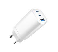 Chargeur secteur Gembird - 2x USB-C + 1x USB-A 65W (Blanc)