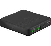 Chargeur secteur Goobay 2x USB-C + 2x USB-A 65W (Noir)