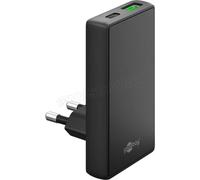 Chargeur secteur Goobay Fast Charger 90° Flat 1x USB-C + 1x USB-A 45W (Noir)