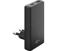 Chargeur secteur Goobay Fast Charger 90° Flat 2x USB-C 45W (Noir)