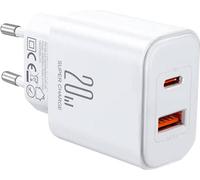 Chargeur secteur Joyroom Jr-Tcf05, (Eu) 20W A+C (Blanc)