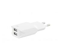 Chargeur secteur - [MARQUE] - 2 USB 2 4A - Charge rapide pour Tablettes Smartphones lecteur MP3