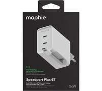 MOPHIE / CHARGEUR SECTEUR GAN / DOUBLE USB-C PD + CÂBLE USB-C RÉTRACTABLE / 67W / BLANC / ROC2026