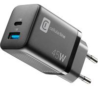 Chargeur Secteur Multipower Micro Super Fast Charger 45 W Avec 2 Ports Usb-C Avec Technologie Gan ¿ Compatible Avec Smartphone, Iphone, Tablette, Ipad, Ordinateur Portable Et M[POR5244757]