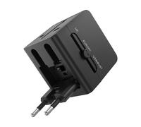 Chargeur Secteur Multiprise International 1440W avec 2 USB et USB-C 15W LinQ Noir