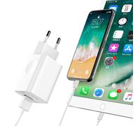 Chargeur secteur mural pour câble USB Quick Charge 3.0 blanc