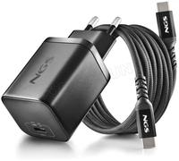 Chargeur secteur NGS Bud 1x USB-C 65W (Noir)
