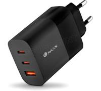 Chargeur secteur NGS Bud 2x USB-C + 1x USB-A 65W (Noir)