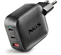 Chargeur secteur NGS Bud Tiny 2x USB-C + 1x USB-A 100W (Noir)