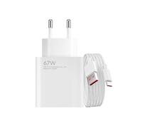 Chargeur secteur Original Xiaomi USB 67W avec Câble USB vers USB-C inclus Blanc