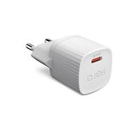 SBS Mobile Adaptateur secteur GaN PD 25 W USB-C Plastique recyclé Blanc
