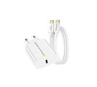 Mayaxess Chargeur Secteur pour Galaxy A55 20W + Câble USB-C 1m Blanc