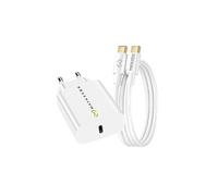 Mayaxess Chargeur Secteur pour Galaxy A56 20W + Câble USB-C 1m Blanc