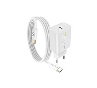Chargeur Secteur pour Galaxy S22 Plus 20W + Câble USB-C 1m Mayaxess Blanc