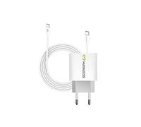 Chargeur Secteur pour Galaxy S23 20W + Câble USB-C 1m Mayaxess Blanc