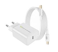 Chargeur Secteur pour Galaxy S24 Fe 20W + Câble USB-C 1m Blanc