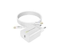 Chargeur Secteur pour Galaxy S24 Plus 20W + Câble USB-C 1m Mayaxess Blanc