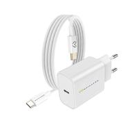 Chargeur Secteur pour Galaxy Z Flip 5 20W + Câble USB-C 1m Mayaxess Blanc