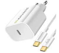 Chargeur Secteur pour Google Pixel 10 Pro Fold 20W avec Câble USB-C 1m Mayaxess Blanc