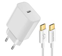 Chargeur Secteur pour Google Pixel 10 Pro XL 20W + Câble USB-C 1m Mayaxess Blanc