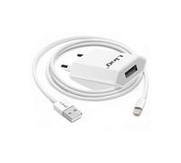 Chargeur Secteur pour iPhone avec Câble Lightning Recharge Rapide LinQ Blanc
