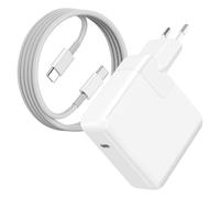 Chargeur Secteur pour MacBook Pro 15" USB-C 87W avec Câble USB-C 2m Ultra Rapide Max Blanc