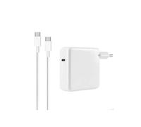 Chargeur Secteur pour MacBook Puissance 61W Compact avec Câble USB-C 2m blanc