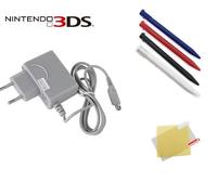Chargeur Secteur Pour Nintendo 3ds + 4 Stylet 3ds + Protection Écran 3 Ds - Straße Game