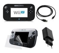 Chargeur Secteur Pour Nintendo Wii U Gamepad Extra Long 3 Mètres + Housse De Protection Silicone + Film Protection Wii U + Stylet Wiiu - Straße Game