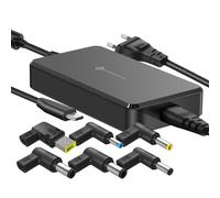 Chargeur Secteur pour Ordinateur USB-C PD 90W avec 6 Embouts DC Interchangeables Forcell Noir