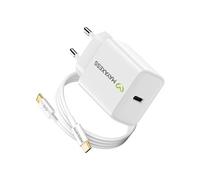Chargeur Secteur pour Samsung Galaxy S25 Plus 20W + Câble USB-C 1m Mayaxess Blanc