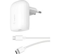 Chargeur secteur pour téléphone mobile Belkin avec PPS + Câble USB Type C Blanc Blanc G