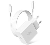 Chargeur Secteur Rapide 60W pour Samsung S26 Ultra, 45W 25W USB C Secteur Chargeur Rapide et Câble USB C 1M pour Galaxy S26/S26+/S25/S24/S23/S22/S21/S20/A16/A17/A37/A57/A56/A36/A06/Tab A11+/S10 Blanc