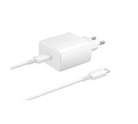 Chargeur mural Samsung EP-TA845EWE 45 W avec câble USB-C de 1,8 m - Blanc