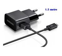 Chargeur secteur SAMSUNG ETA-U90EWE + cable 1.5m Noir Micro USB pour Galaxy A3 2016 (A310)