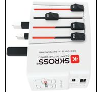 Chargeur secteur Skross World USB Charger USB-C 100-250V 20V multi-appareils universel blanc intérieur