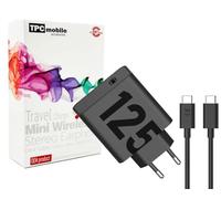 Chargeur secteur super rapide 125 W (GAN Charge, PD 3.0) compatible avec Motorola Edge 30 Ultra, 40Pro, 50 Pro, Moto X30 Pro, Edge 50 Ultra, RAZR 50 Ultra