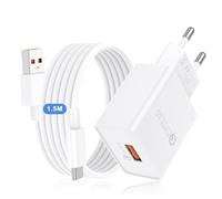 Chargeur Secteur Super Rapide 3.0 pour Huawei P50,18W Fast Câble Type C