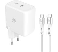 Chargeur secteur - TIGER POWER - LITE PACK - GaN 67W - Câble USB-C 2 m - Blanc